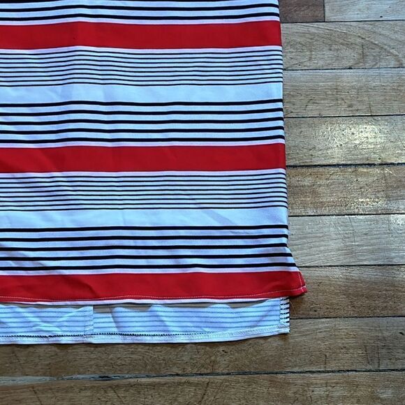 Sans Souci Women’s Red and White Striped Tank Top Shift Dress Size XS - Picture 3 of 6